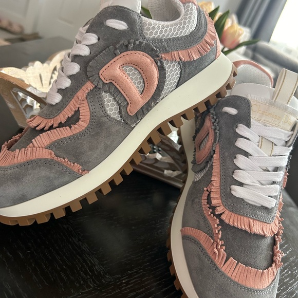 Dior sneaker-grey and punk suede - Picture 1 of 8